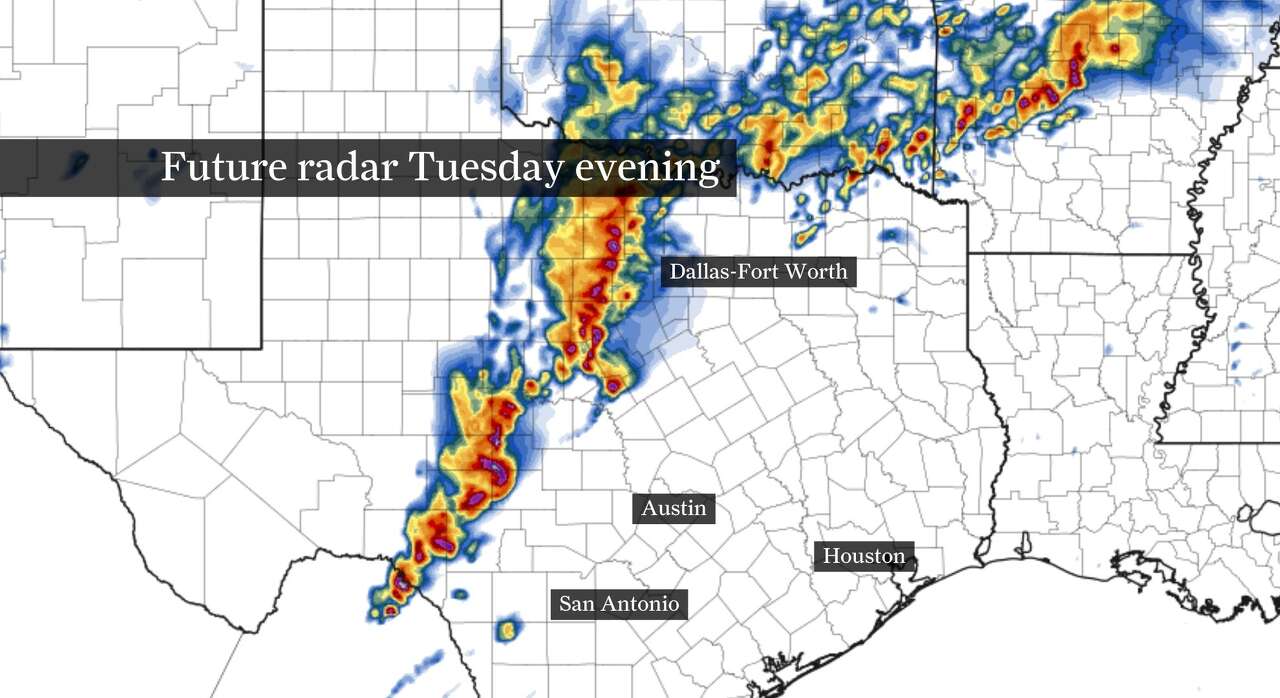 2-inch hail possible Tuesday north of Houston before storms Wednesday ...