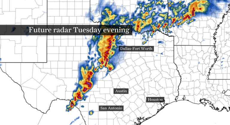 2-inch hail possible Tuesday north of Houston before storms Wednesday ...