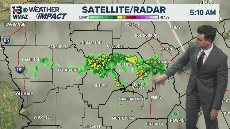 Overnight storms move out, sunshine is back in