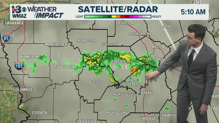 Overnight storms move out, sunshine is back in