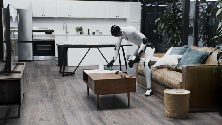 Video: US humanoid robot picks, sorts and tidies cluttered living room ...