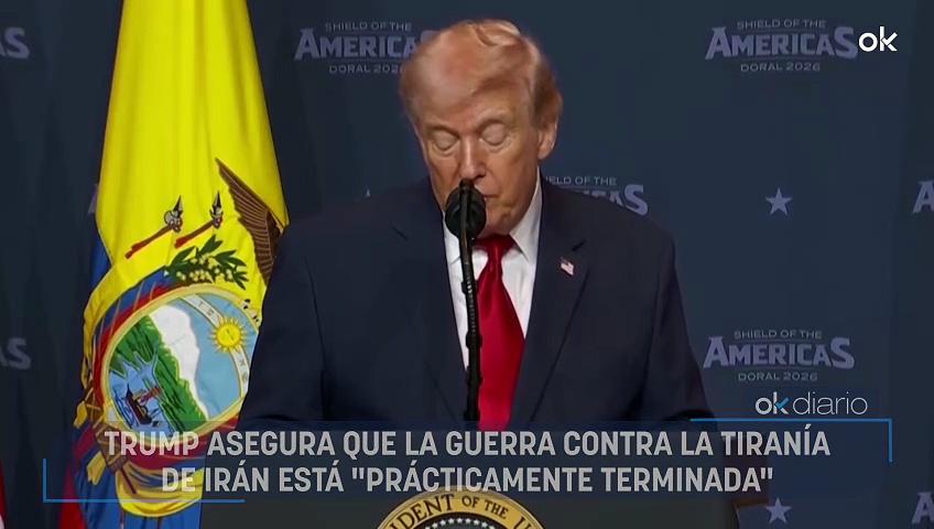 Trump asegura que la guerra contra la tiranía de Irán está ...