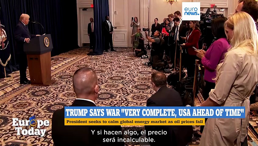 Europe today: Trump asegura que la guerra con Irán está "acabando ...