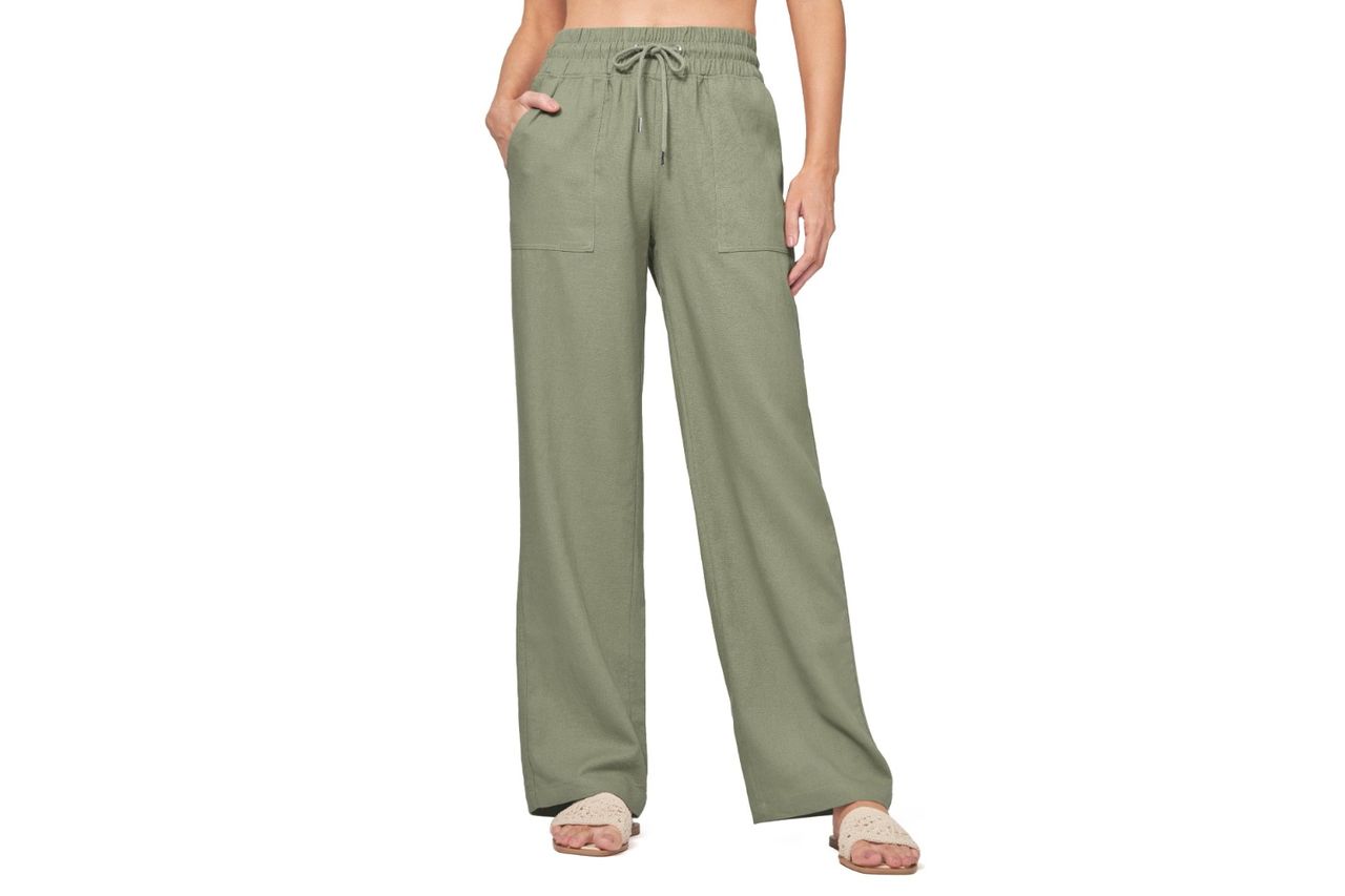 Amazon Willit Women Linen Pants Wide Leg Casual Palazzo Pants