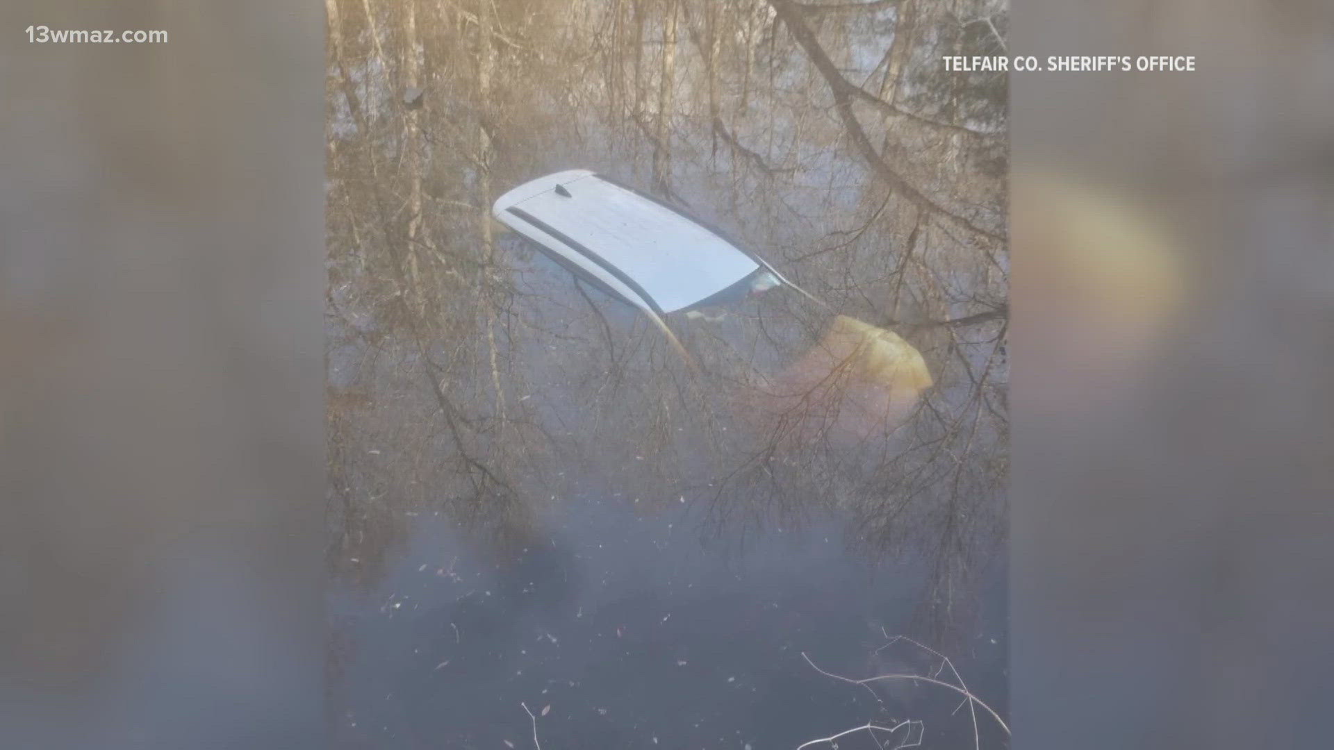 Taylor County Sheriff's Office saves woman after driving car into lake
