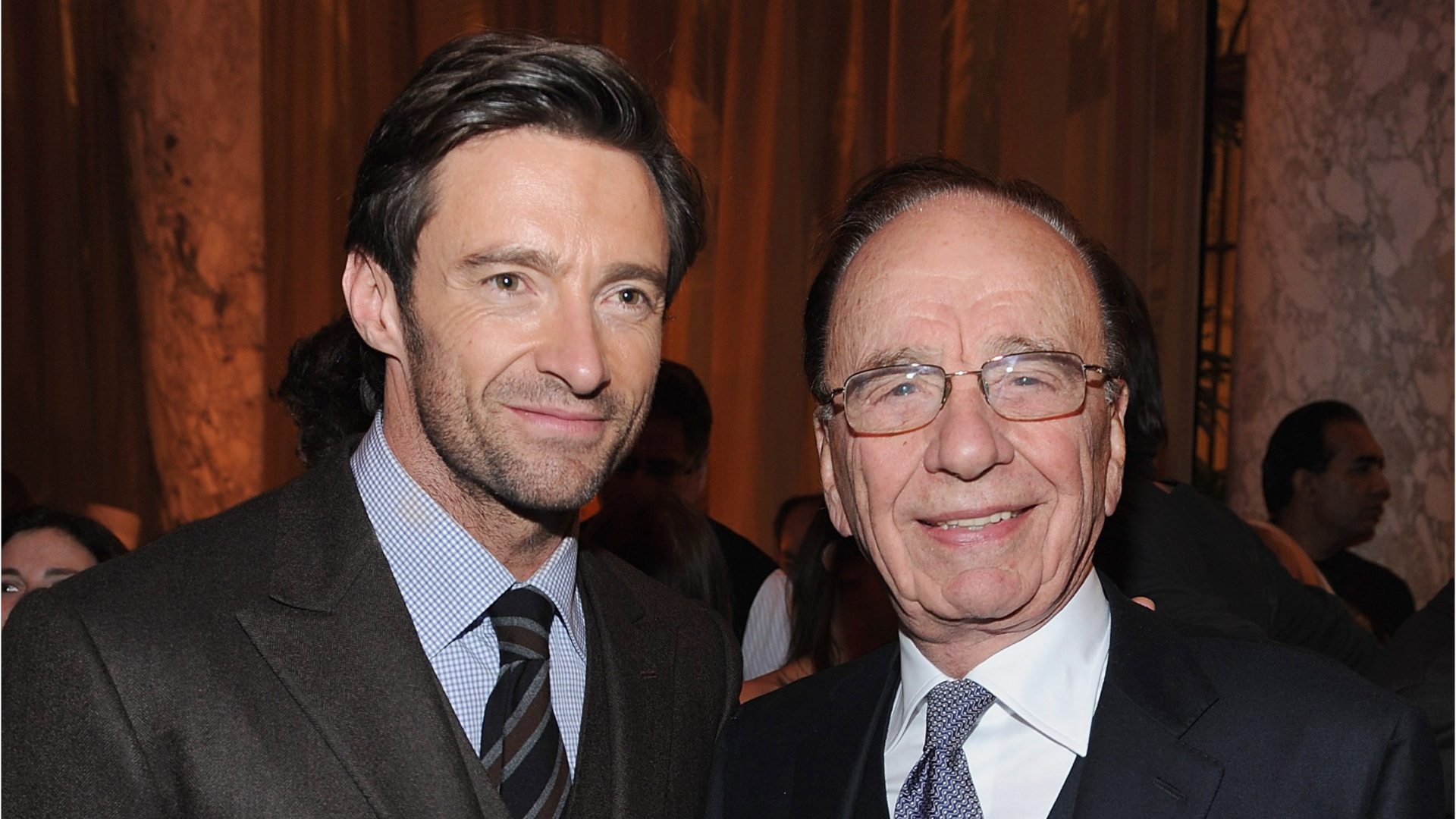 Hugh Jackman sings at Rupert Murdoch's 95th birthday bash