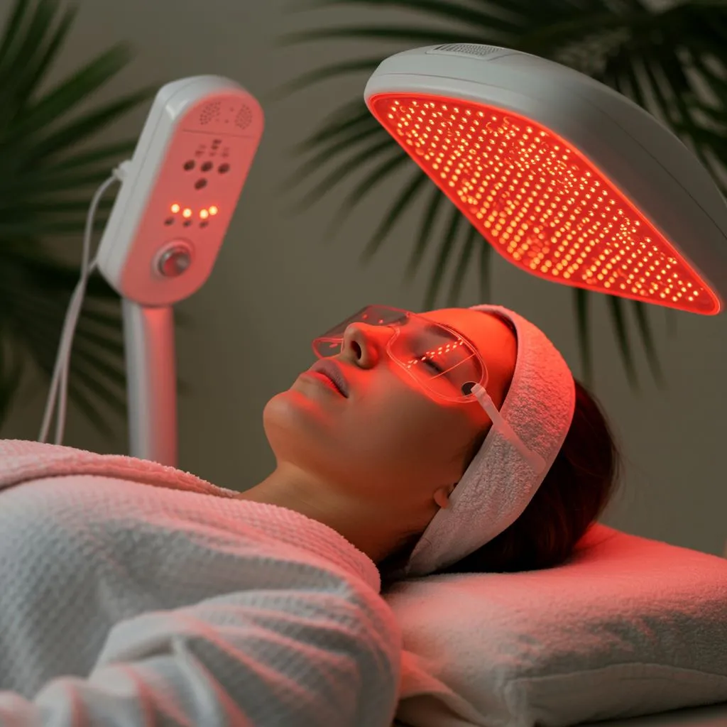 How to use red light panel for hair growth without overdoing it