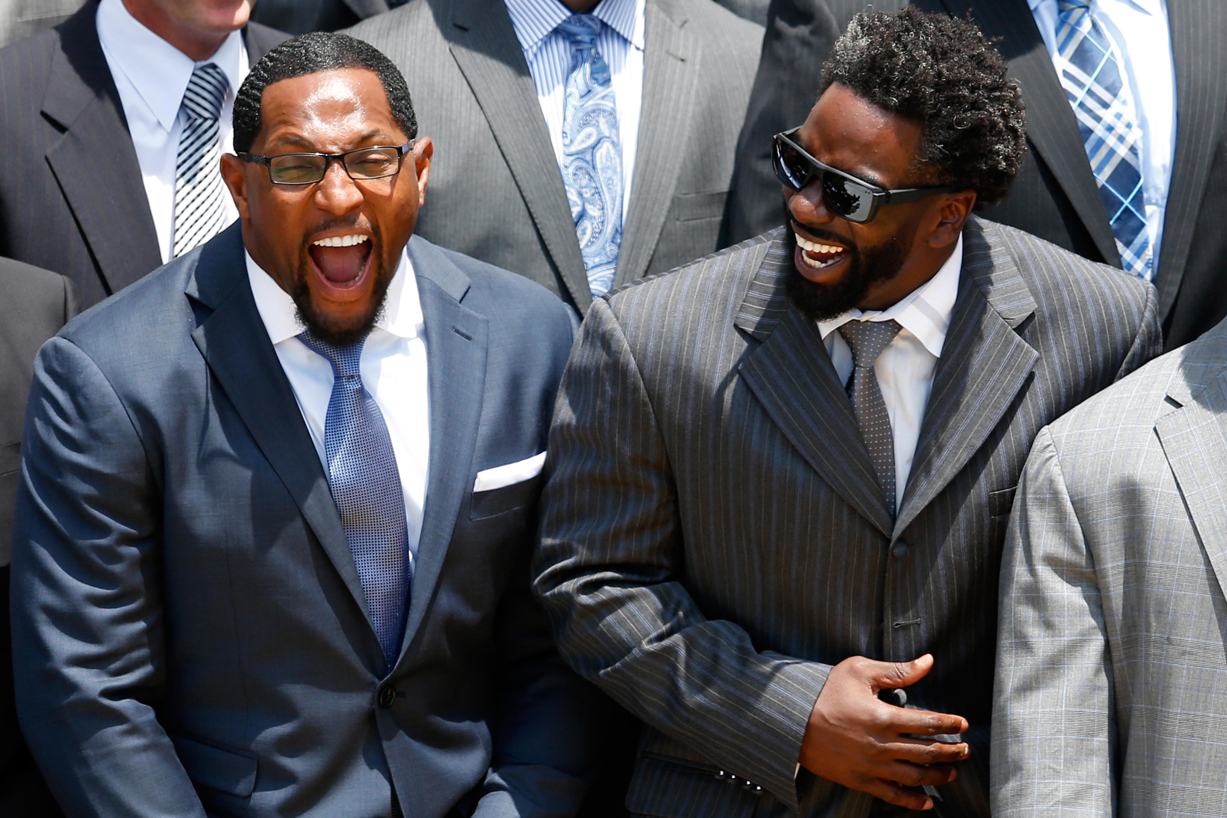 Ed Reed, Ray Lewis demand removal from White House Iran war video