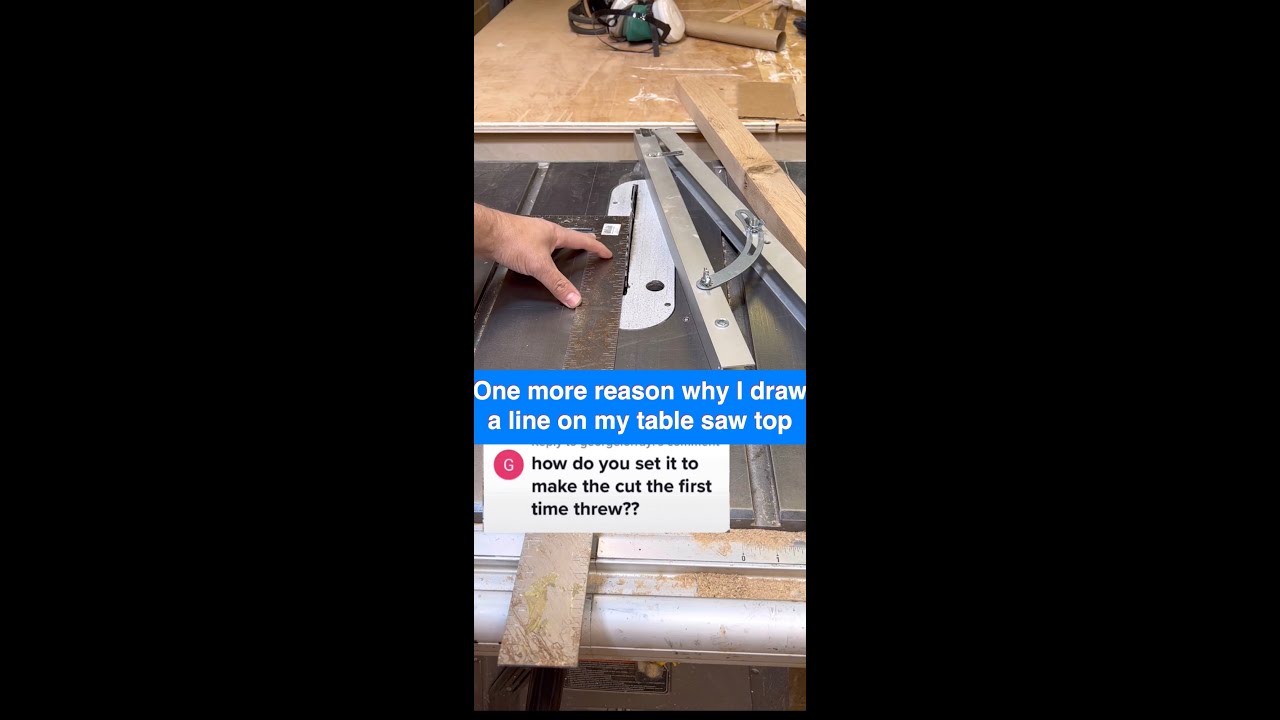 Aligning the taper jig on my table saw #woodworking #woodworkingtools # ...