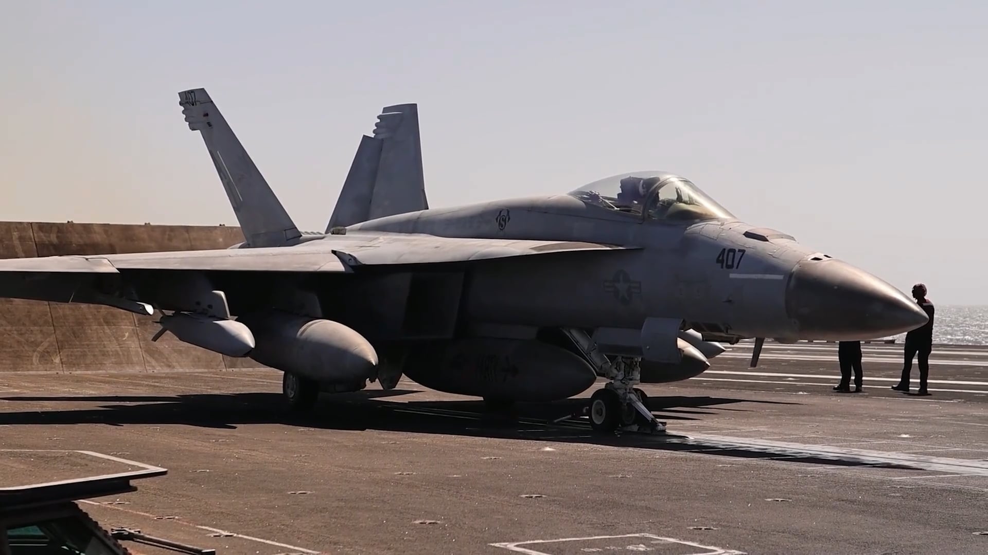 World’s largest aircraft carrier in Middle East operations