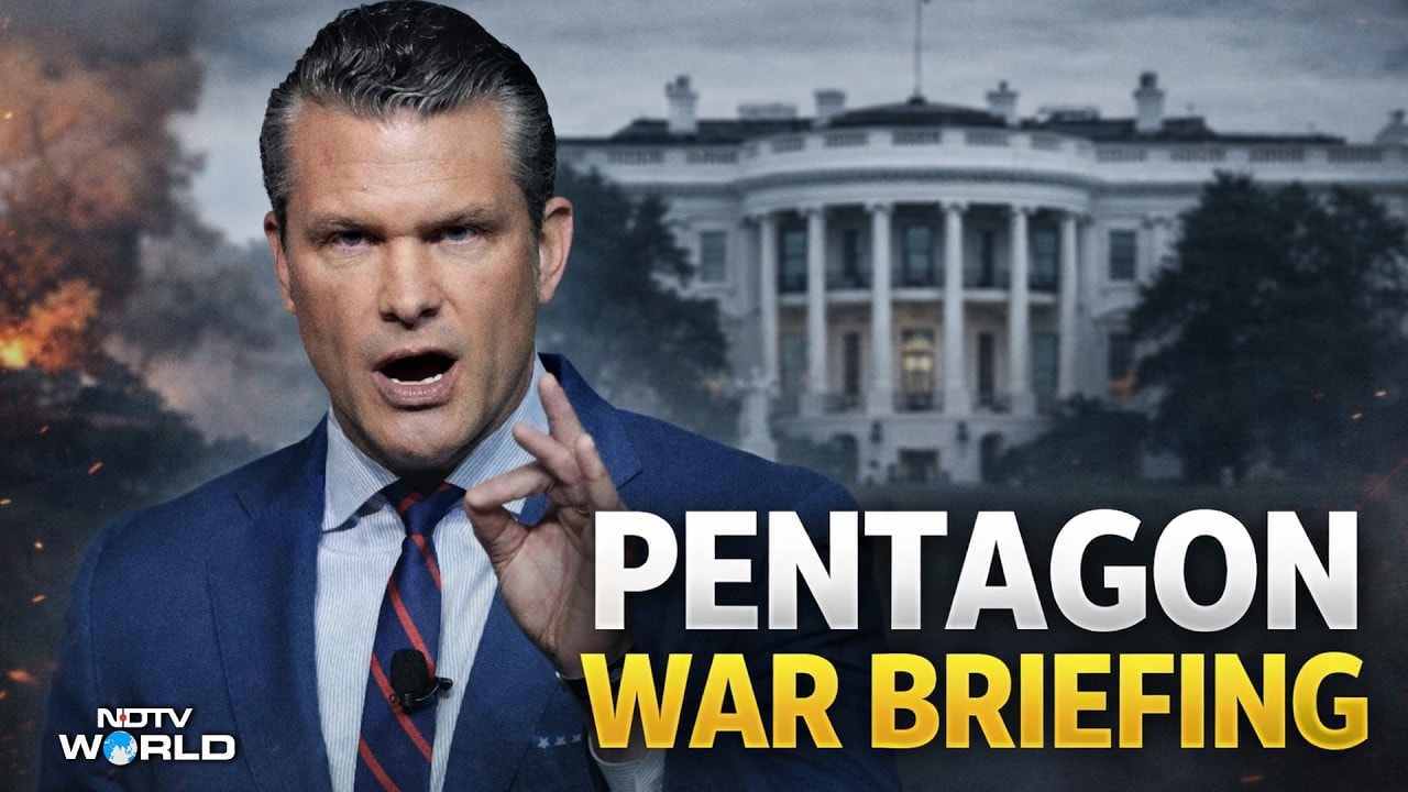 Pete Hegseth press conference | Pete Hegseth warns of massive US ...