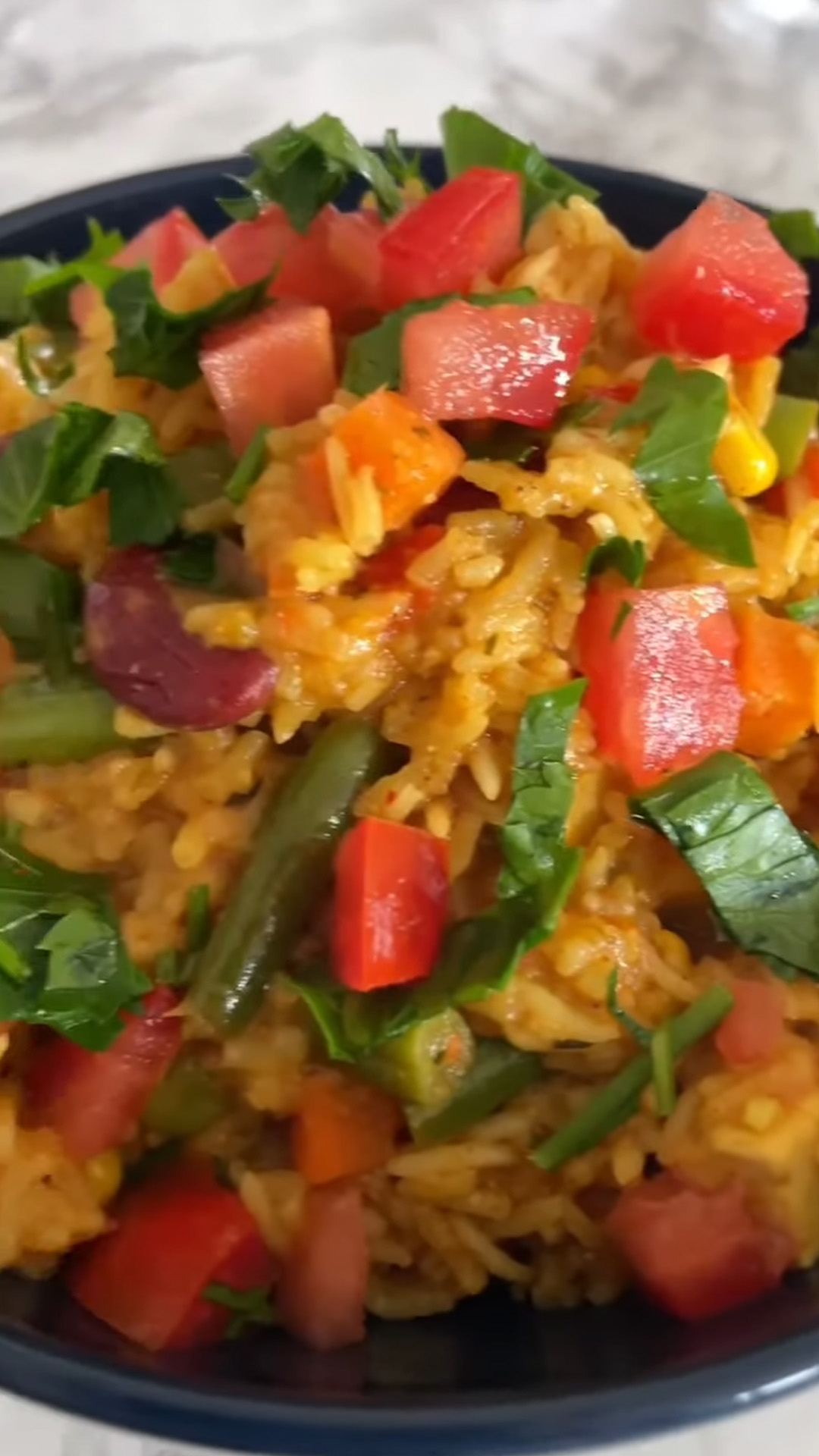 Easy creamy vegetable rice in one pot