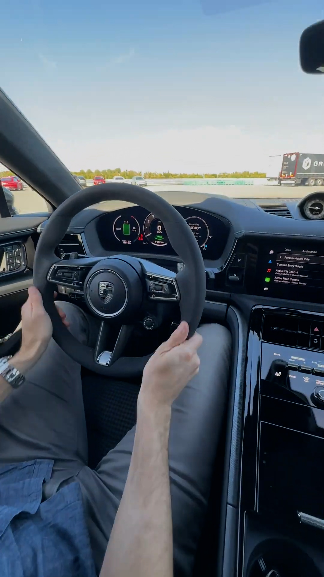 Premium interior of the latest Porsche Panamera