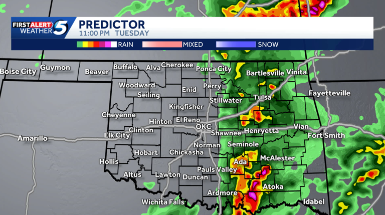Hour-by-hour forecast: When will Oklahoma see severe storms with ...