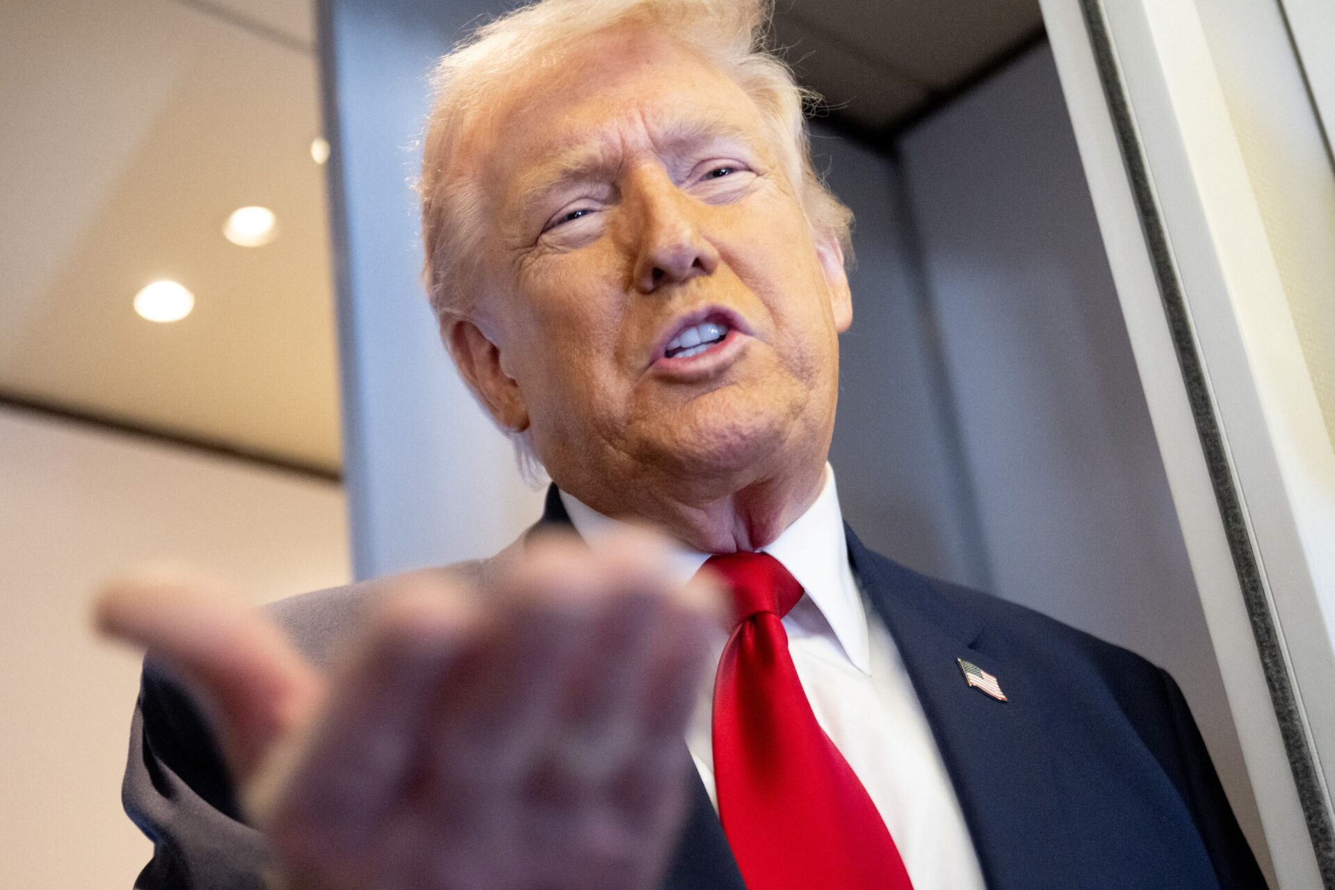 "Maybe we won't have to put them on; there'll be so much peace"