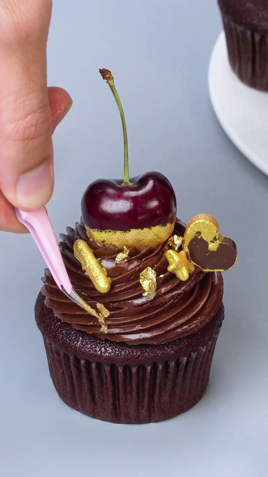 Indulgent cherry chocolate cupcake hacks