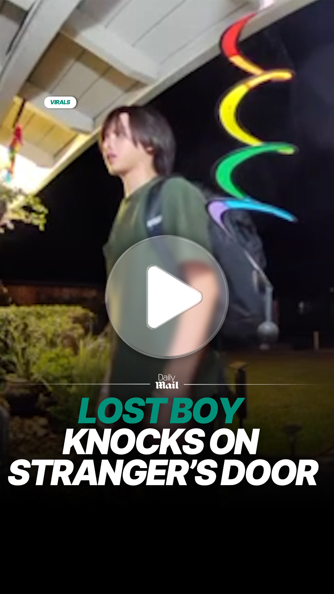 Lost boy rings stranger’s doorbell asking for help