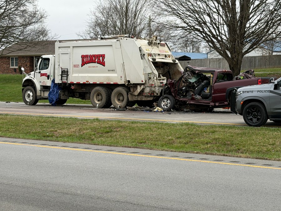1 killed in Mercer County crash involving pickup truck, garbage truck
