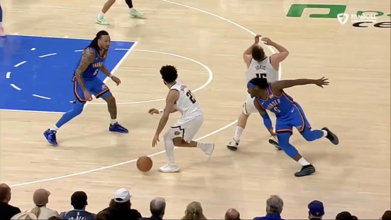 Announcer emphatically accuses NBA star of flopping — then falls silent ...