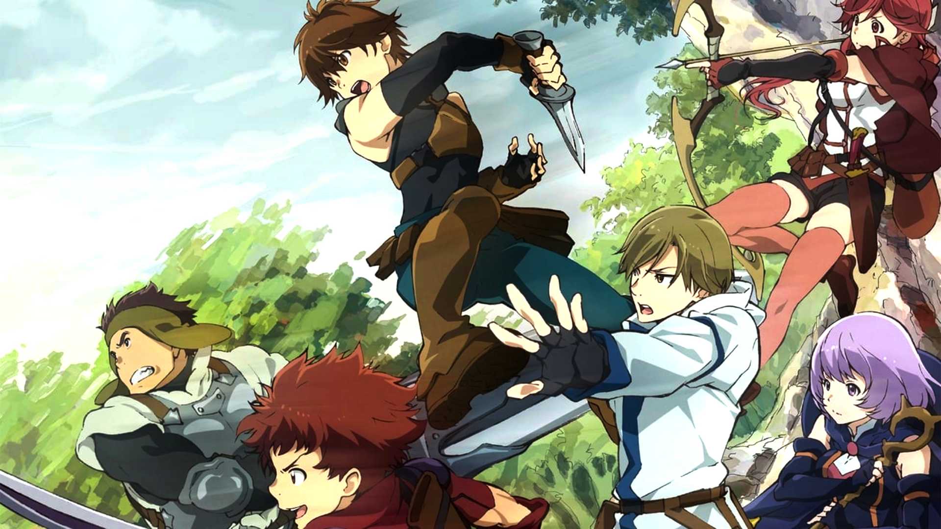 Hai To Gensou No Grimgar's main cast fights together