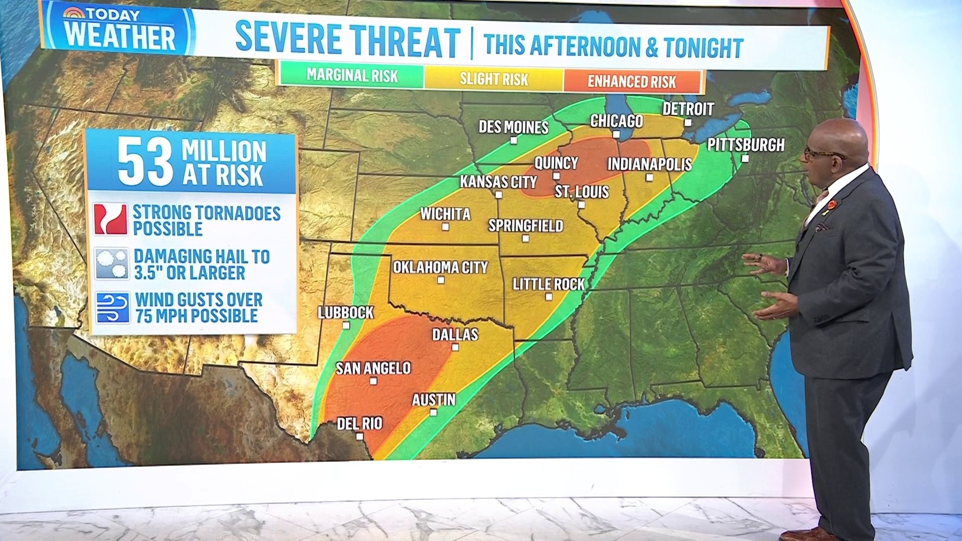 Millions brace for severe storms from Southern Plains to Midwest