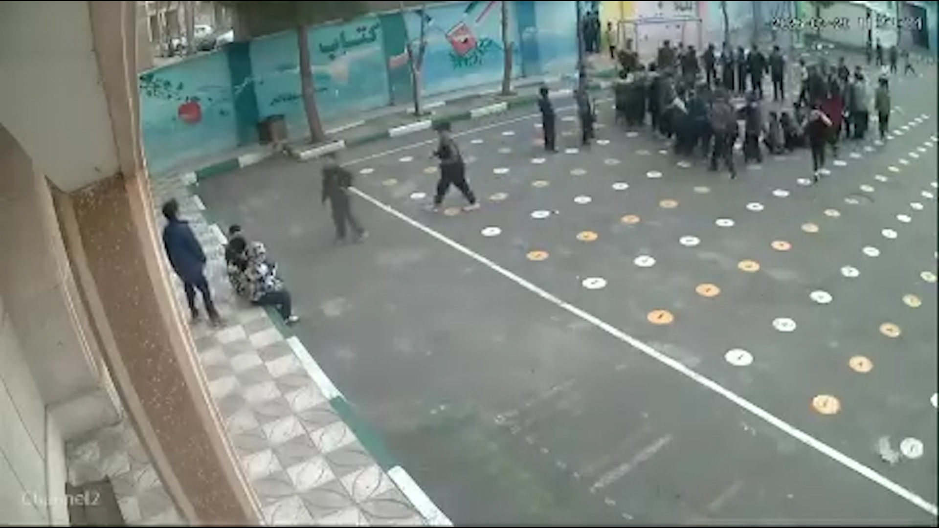 New video shows explosion near Iranian boys' school during strikes