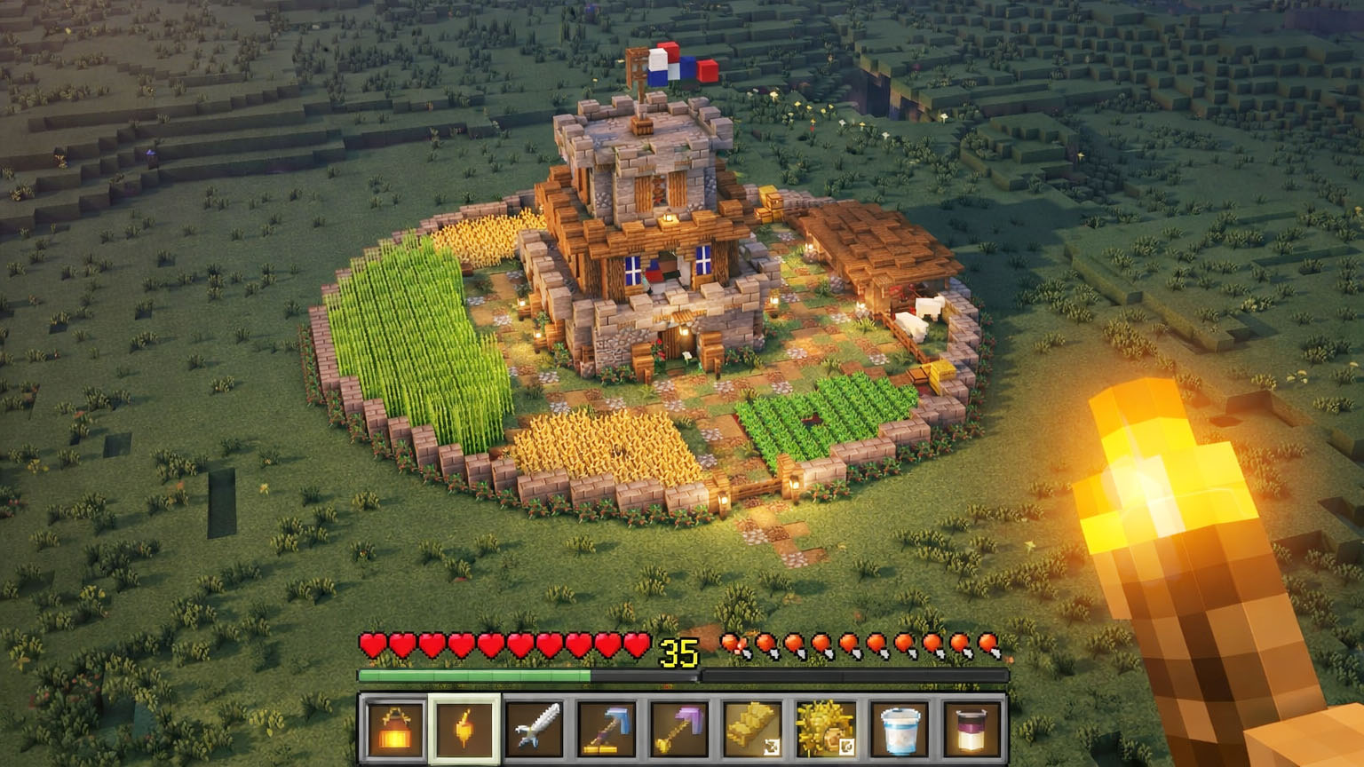 Players build ultimate survival base for better protection