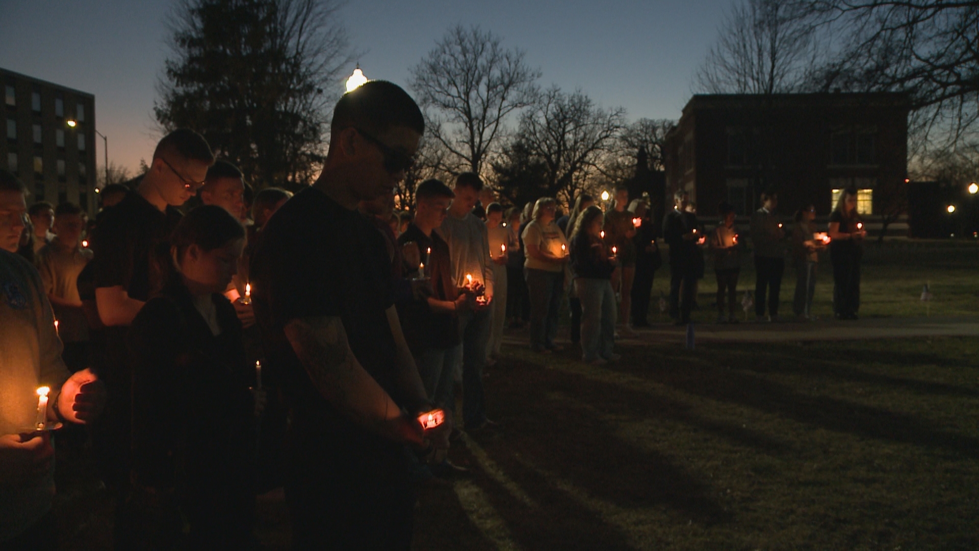 Drake community mourns and remembers during candlelight vigil for Sgt ...