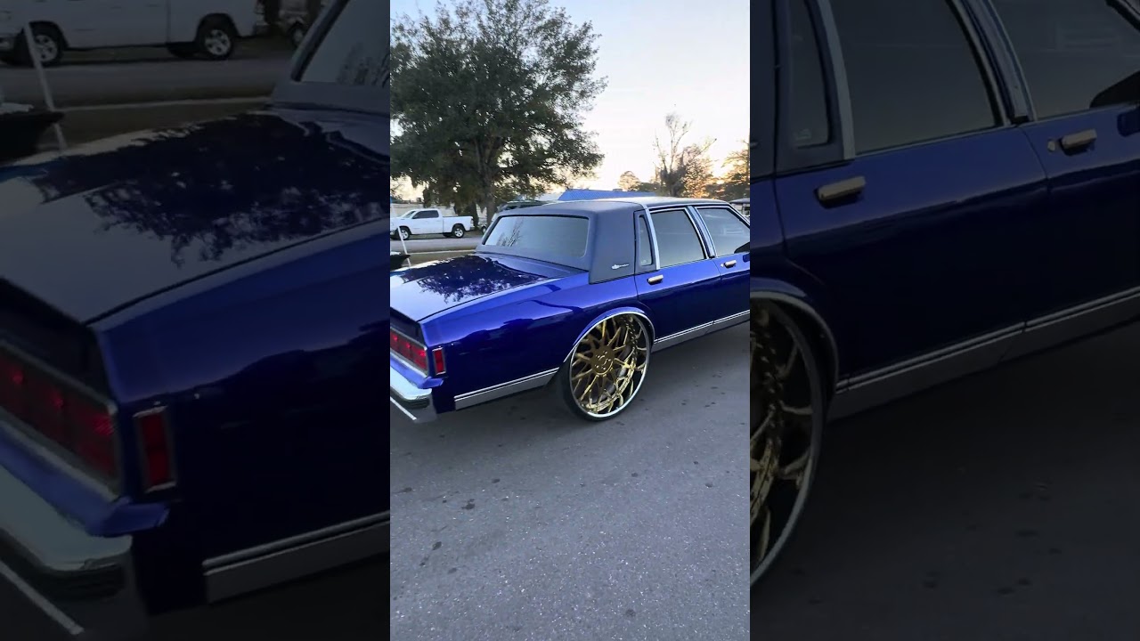 Chevy box on gold 28's riding