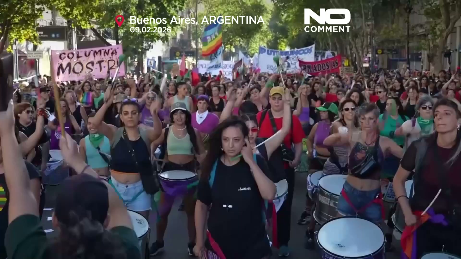 Thousands march in Buenos Aires for women’s rights