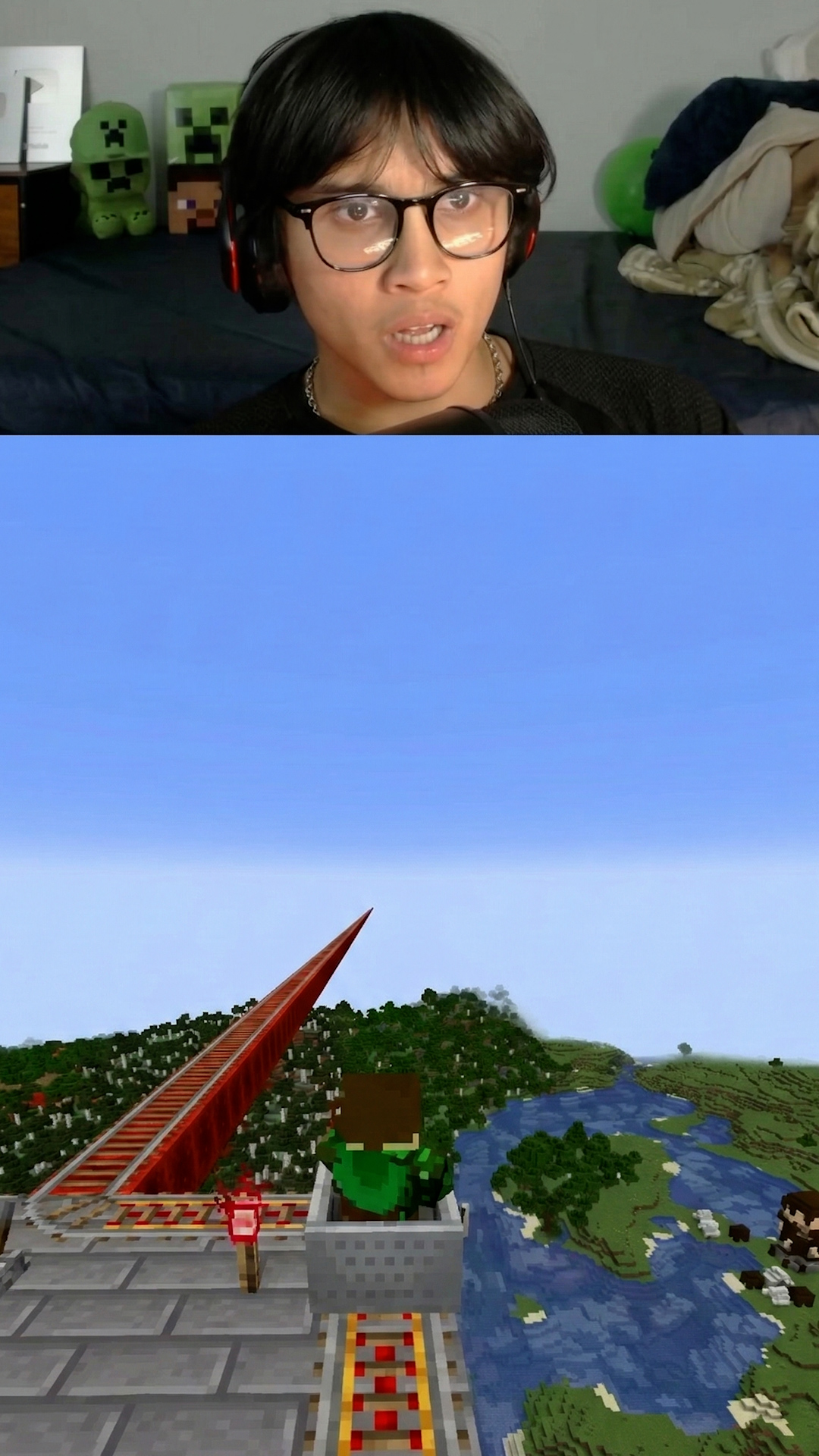 High speed rail demonstration in Minecraft