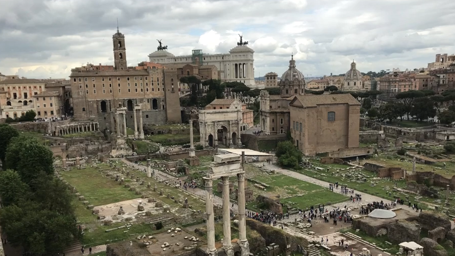 Julius Caesar's Roman Forum transformed in monumental vision