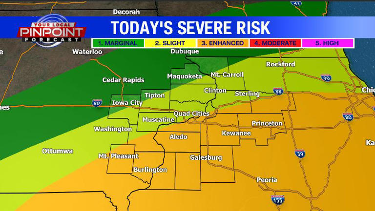 Severe storms likely Tuesday evening in the Quad Cities