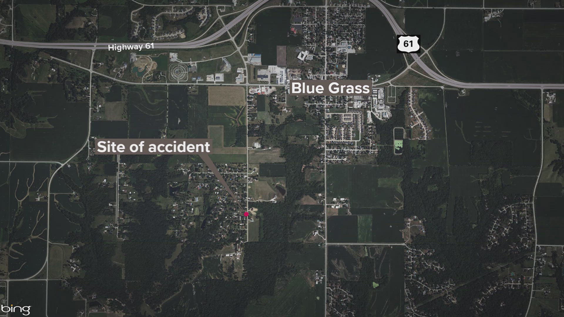 Pedestrian killed in Blue Grass crash