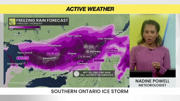 Freezing rain for parts of Ontario could have significant impacts