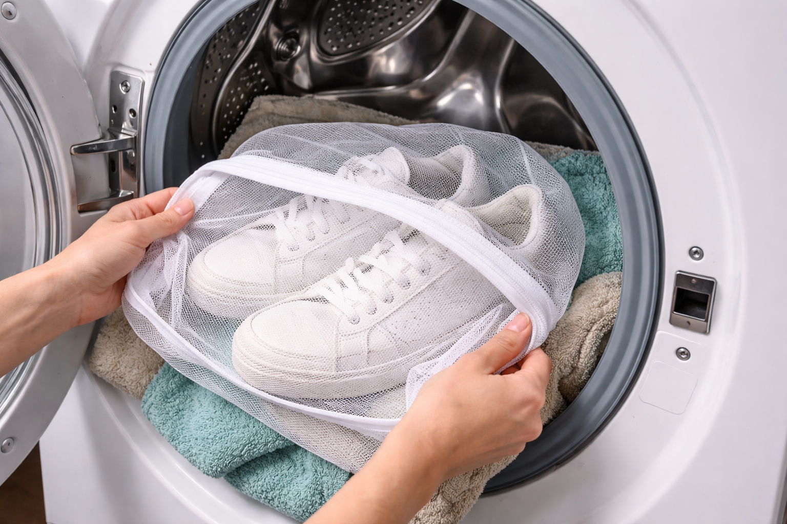 Your sneakers look dirty? Try this simple washing machine trick to make ...