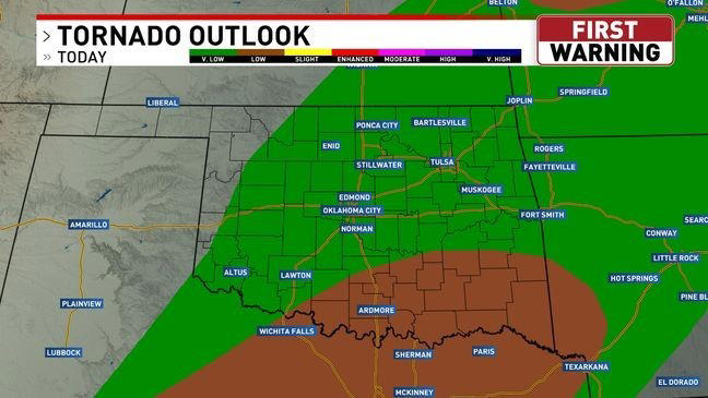 Severe weather returns to Oklahoma Tuesday