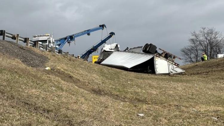Ohio State Highway Patrol: Truck driver airlifted after crash on Ohio ...