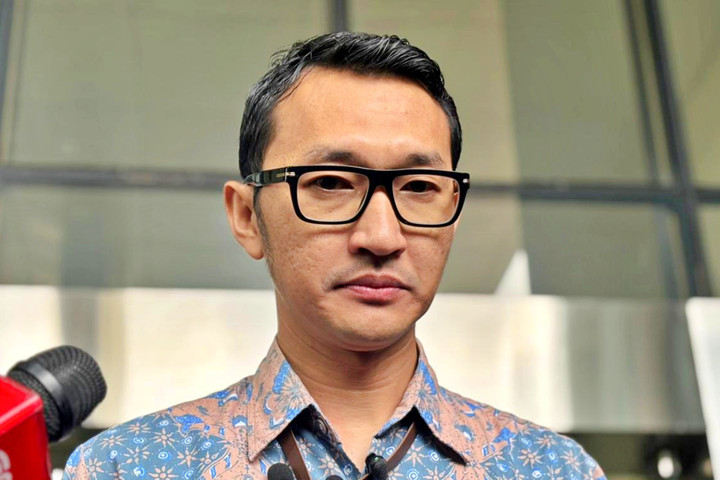 Jubir KPK Budi Prasetyo soal OTT di Rejang Lebong, Bengkulu. Foto: Amira Nada/kumparan