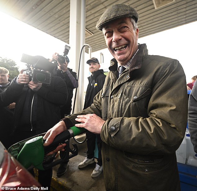 Nigel Farage demands Labour U-turns on plans to hike fuel duty as he ...