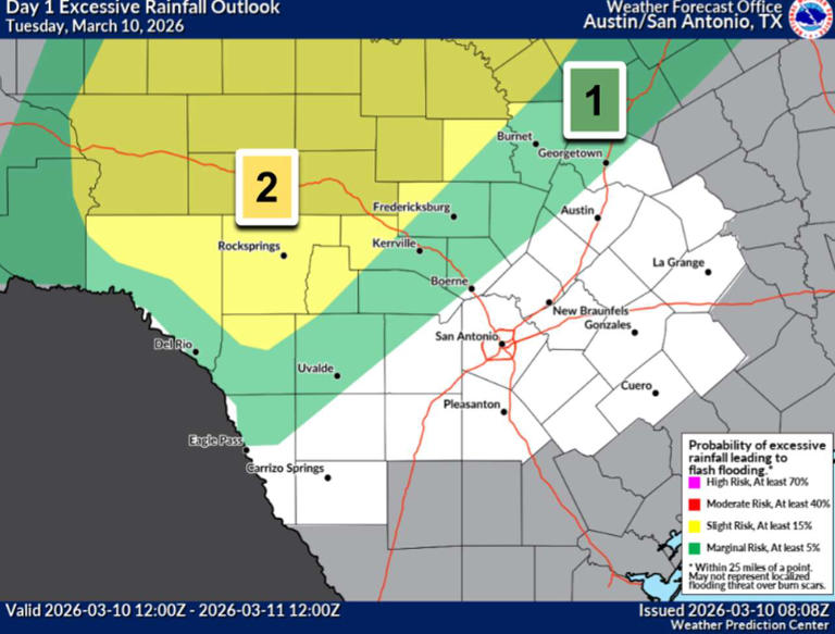 Timeline: Severe weather threat arrives in San Antonio within hours
