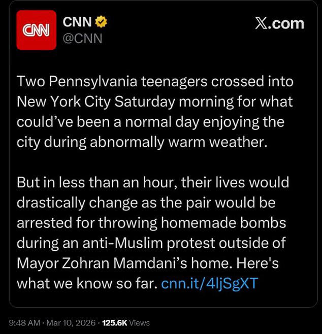CNN was forced to delete a post that linked to a report on the ISIS-inspired bombing Tuesday morning, after language used by the poster admittedly made light of the attack. The post was deleted sometime around 9am but was screen-capped by various X users