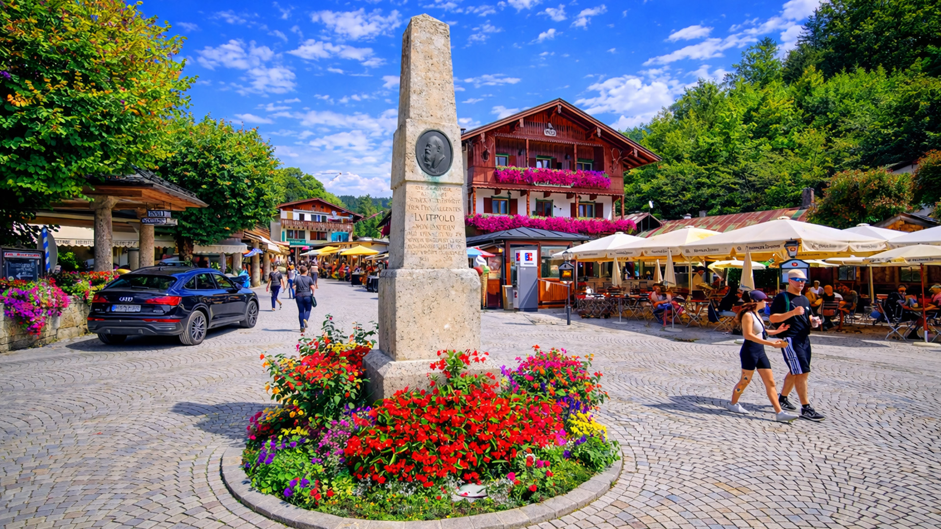 Schönau am Königssee Bavarian Alps village by Lake Königssee (4K)