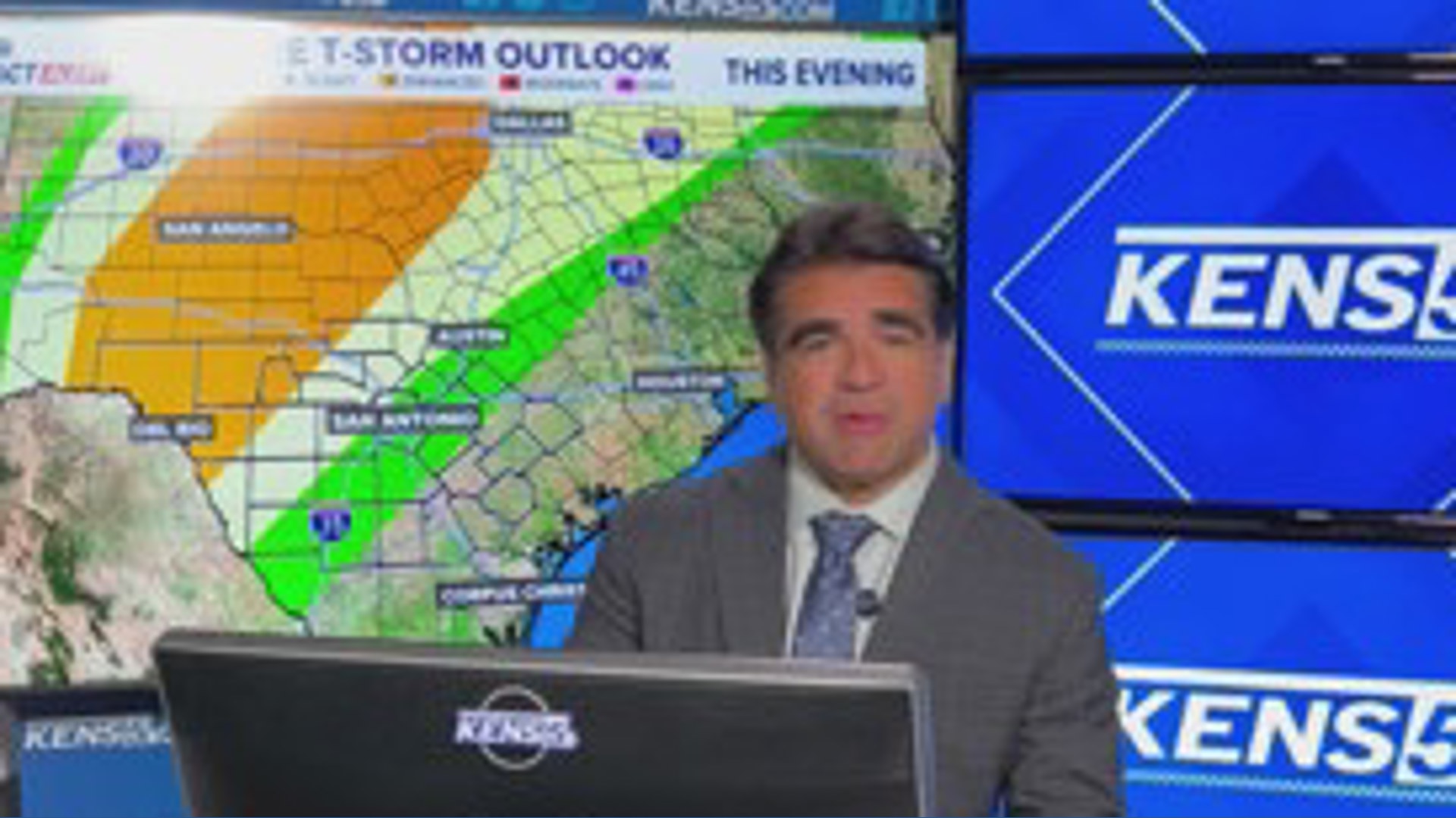 Severe thunderstorms possible Tuesday night