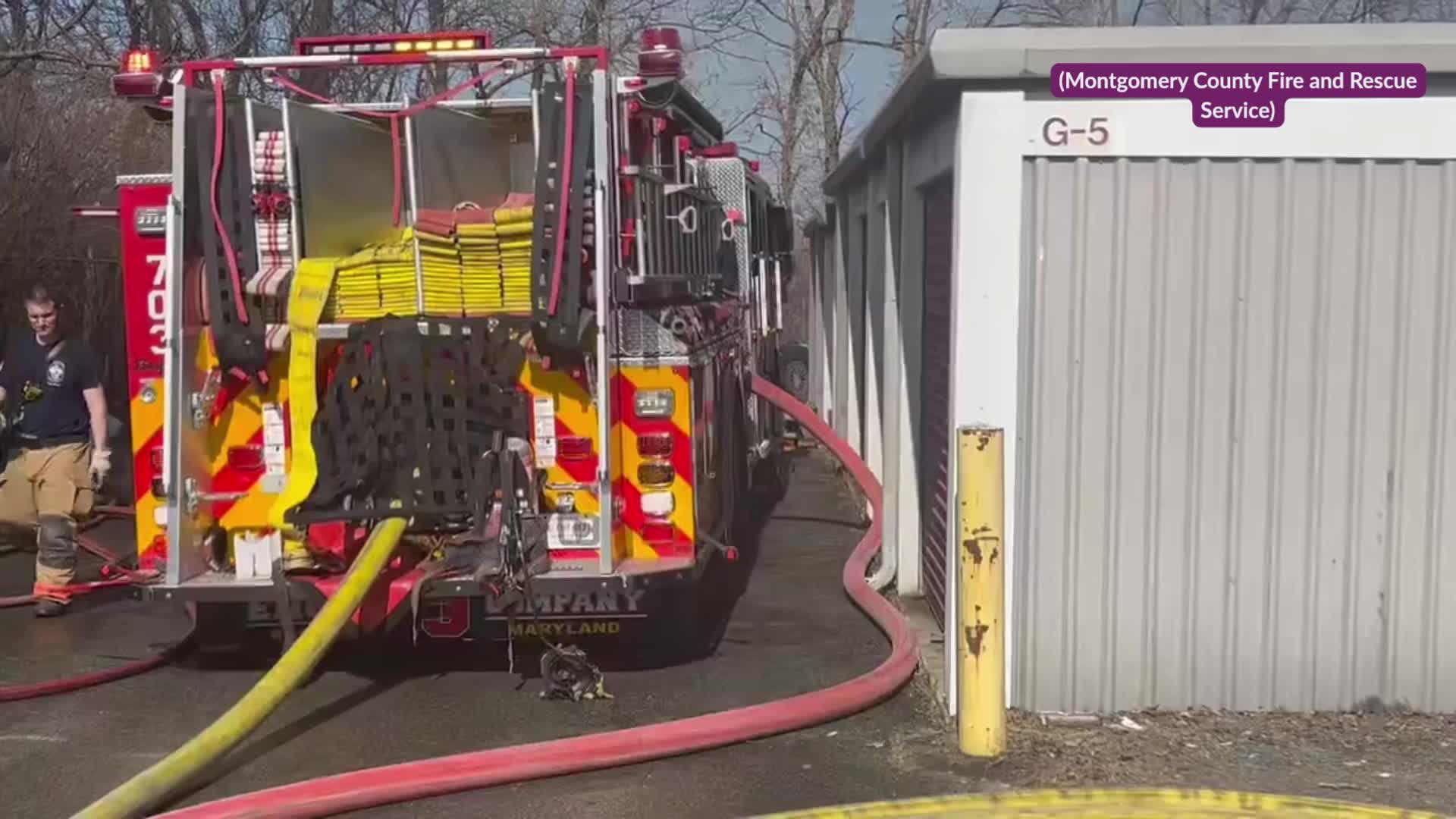 Smoke billows in Rockville after metal scrap pile catches fire