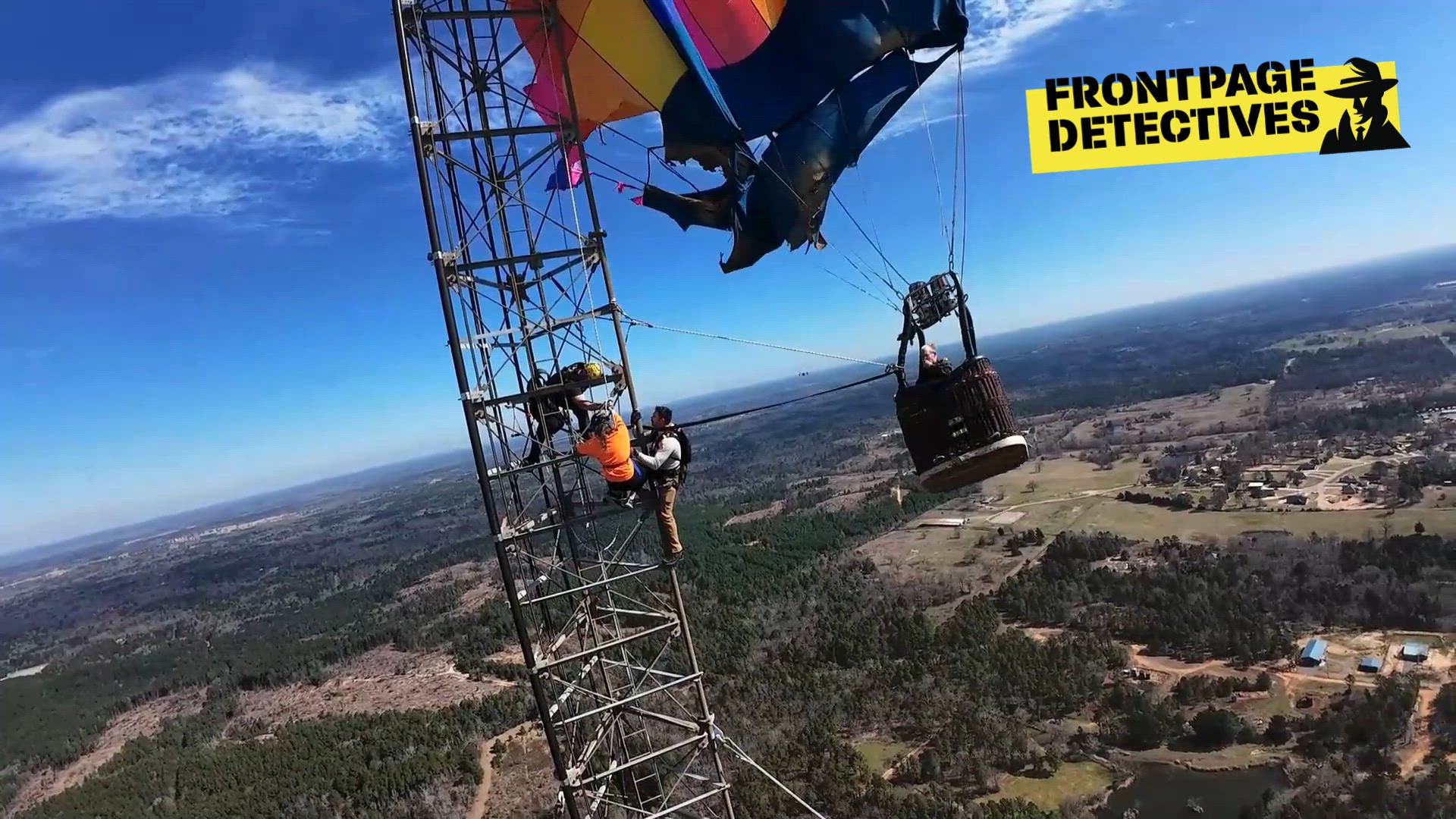 Heart-stopping rescue 920 feet in the air after hot air balloon slams ...