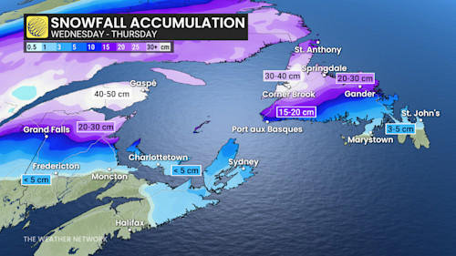 Dangerous ice and heavy snow: Atlantic Canada faces impactful winter storm