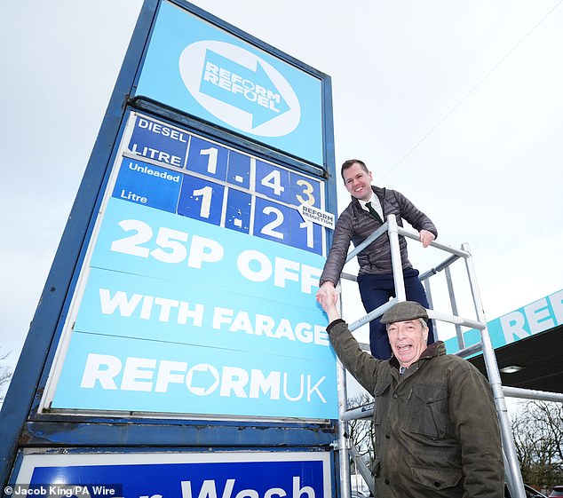 Nigel Farage demands Labour U-turns on plans to hike fuel duty as he ...