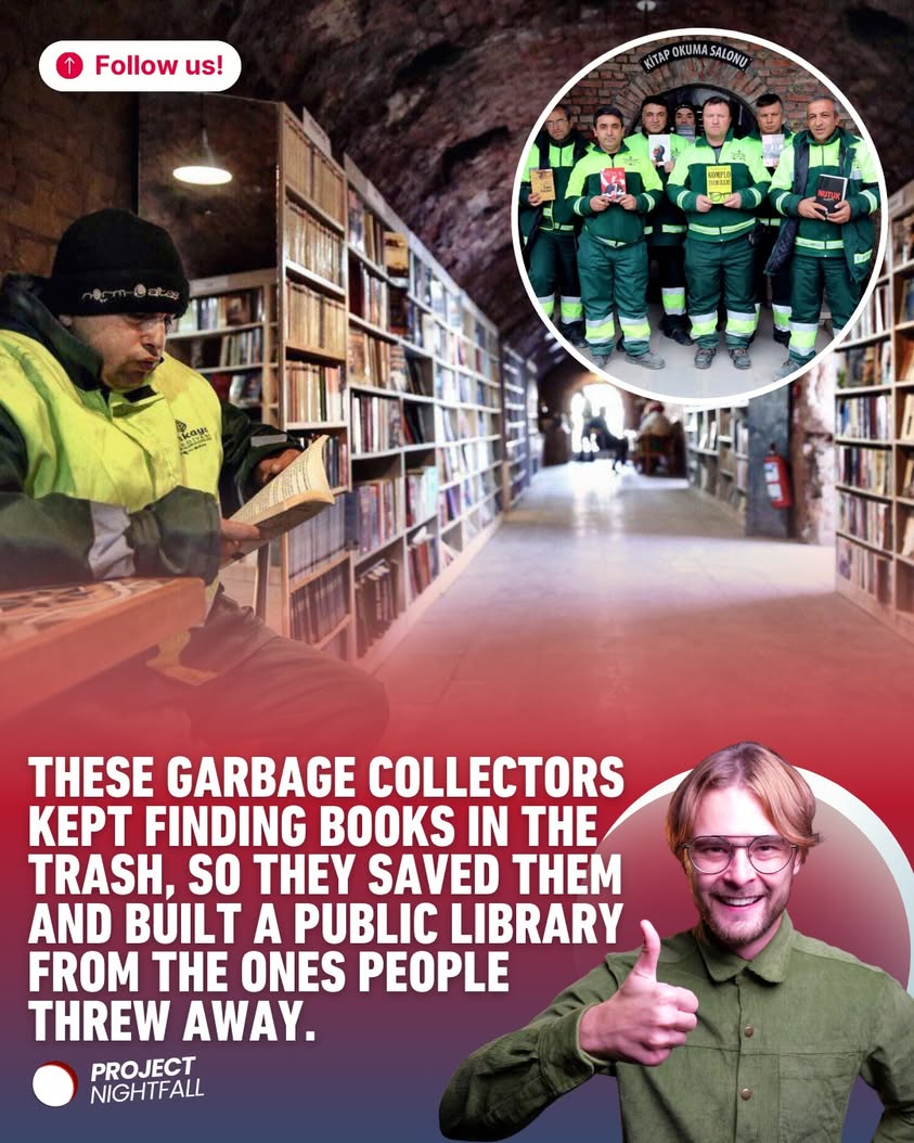 Trash to treasure: Sanitation workers build epic library from discarded ...