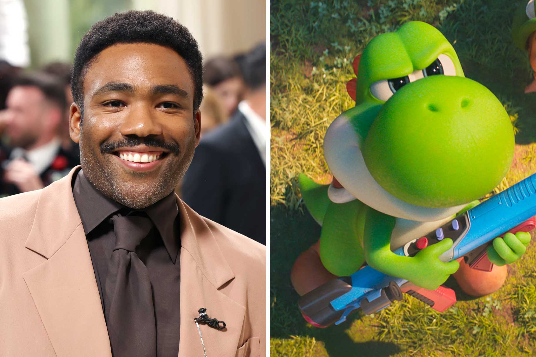 Donald Glover voices Yoshi in the Super Mario Galaxy movie, Luis Guzman ...